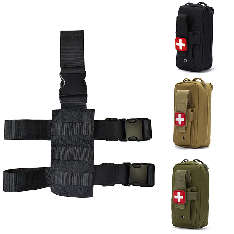 First Aid Bag Kit - Tactical Thigh Gun Rig, EDC Pouch,