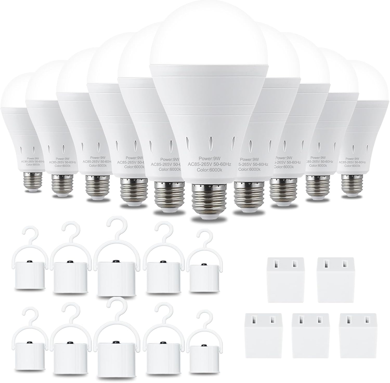 Power Outage Light - Lâmpadas de Emergência Recarregáveis LED 6000K