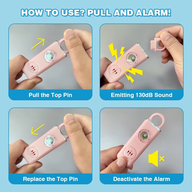 He-Original Sirene de Seguranç - Personal Alarm Keychain avaliação e preço